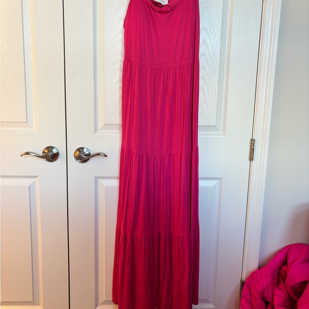 Soma shelf bra Pink Sleeveless Maxi Dress